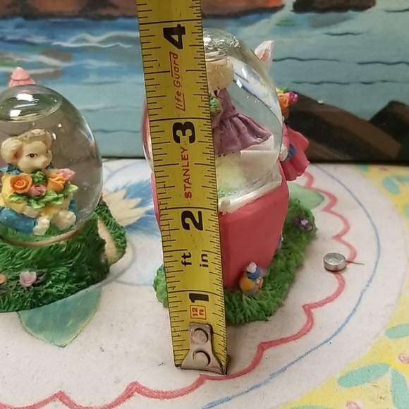 2 Easter bunny snow globe - Picture 5 of 8
